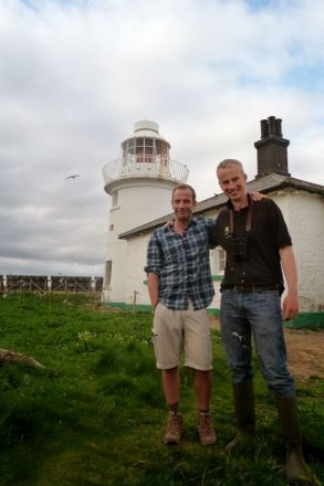 Robson avec le ranger David Steel, Farne Islands